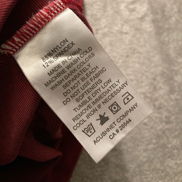 FootJoy 1/4 Zip Pullover Mens Size XL Golf Long Sleeve Activewear Red Logo Nylon - Picture 6 of 11